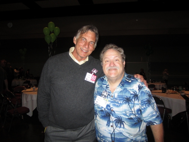 Don Huse 80 and Cliff Aldecoa (me) 79.  I heard he played some basketball.  :)